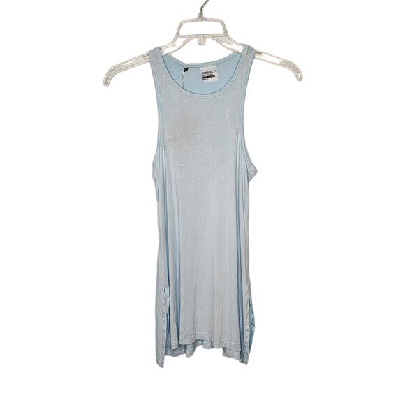 Gymshark Light Blue Poise Longline Tank Top Vest New With Tags Small - Picture 1 of 7